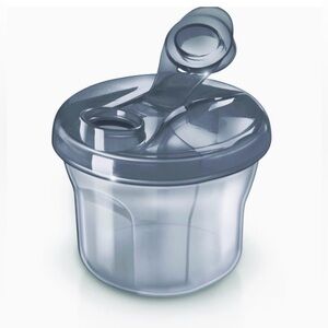 NWOT-Philips Avent Gray Powder Formula Dispenser & Snack Cup w/Snap-On Lid